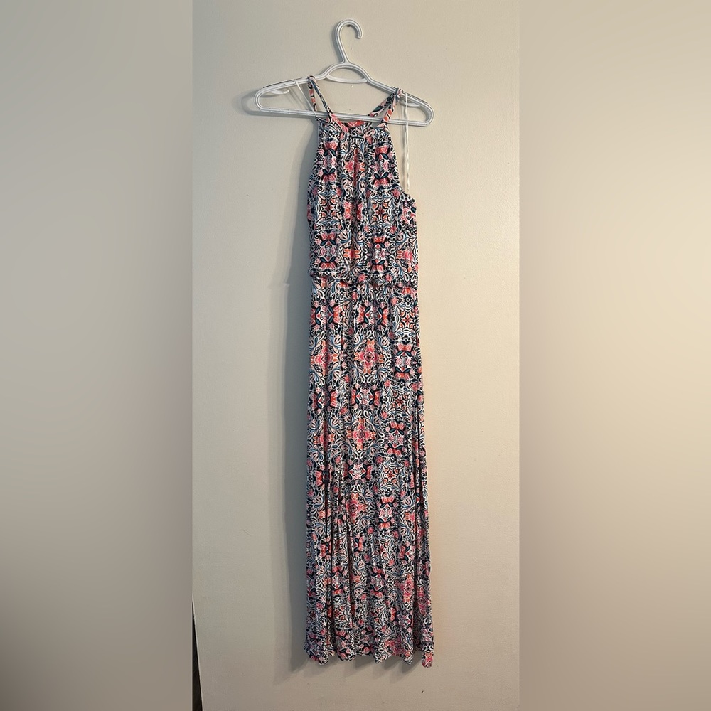 Halter maxi dress size medium